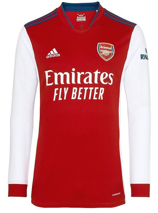 Camisa I Arsenal 2021 2022 Adidas oficial manga comprida